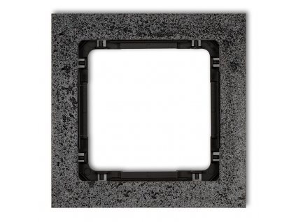 1-gang universal frame - concrete (frame: anthracite; rear: black)