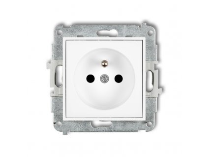 Single socket with the 2P+Z earth mechanism (with increased contact protection/shutter)