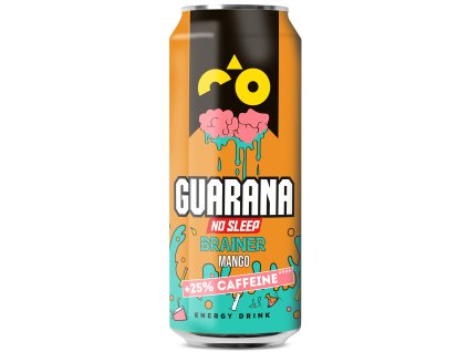 Guarana Brainer Mango  0,5L CAN, 12 ks/balení