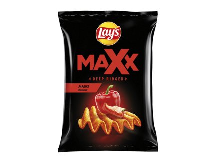 Lays MAX Deep-Cut Twisted Paprika  55g BAG, 14 ks/balení