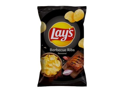 Lays Barbecue Ribs  130g BAG, 21 ks/balenie