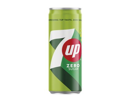7UP ZERO SUGAR  0,33L CAN, 24 ks/balenie