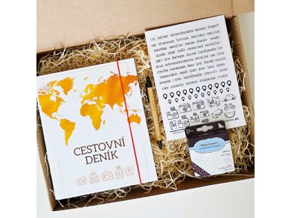 Cestovní deník - pořadač - DÁRKOVÁ SADA