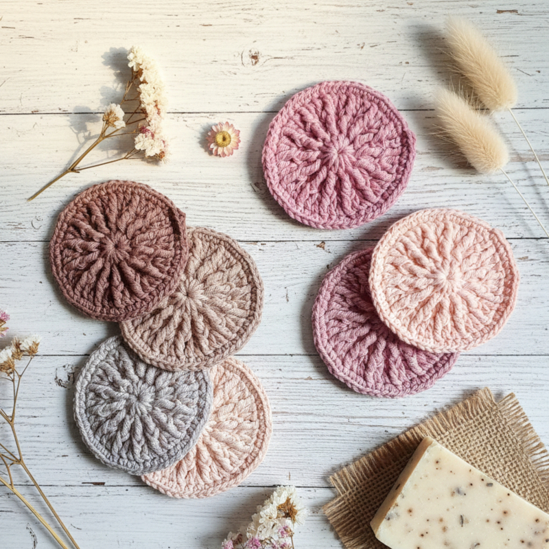 odlicovaci hackovany tampon zero waste eco friendly bavlna pudrova ruzova ruze skorice