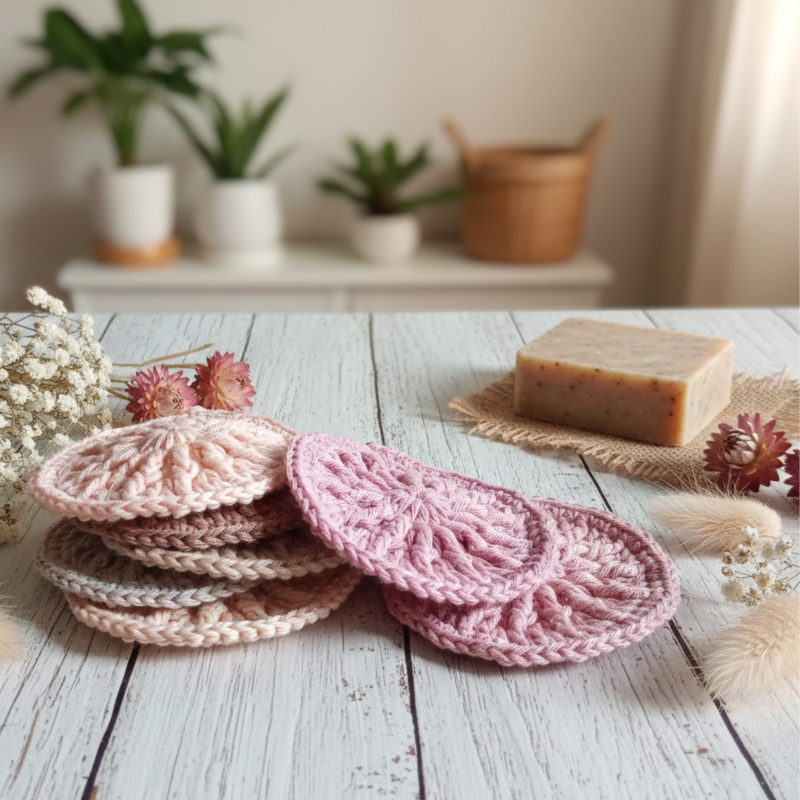 odlicovaci hackovany tampon zero waste eco friendly bavlna pudrova ruzova ruze skorice