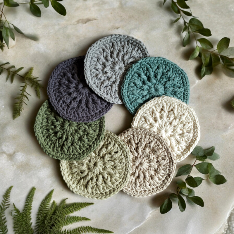 odlicovaci tampon zeleny cisteni pleti zero waste eco friendly