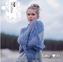 satek sala krajka prirodni hedvabi alpaka