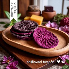 odlicovaci tampon cistici plet kosmeticky zero waste eco friendly