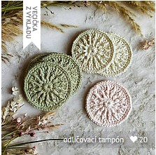odlicovaci tampon cistici plet kosmeticky zero waste eco friendly pink princess