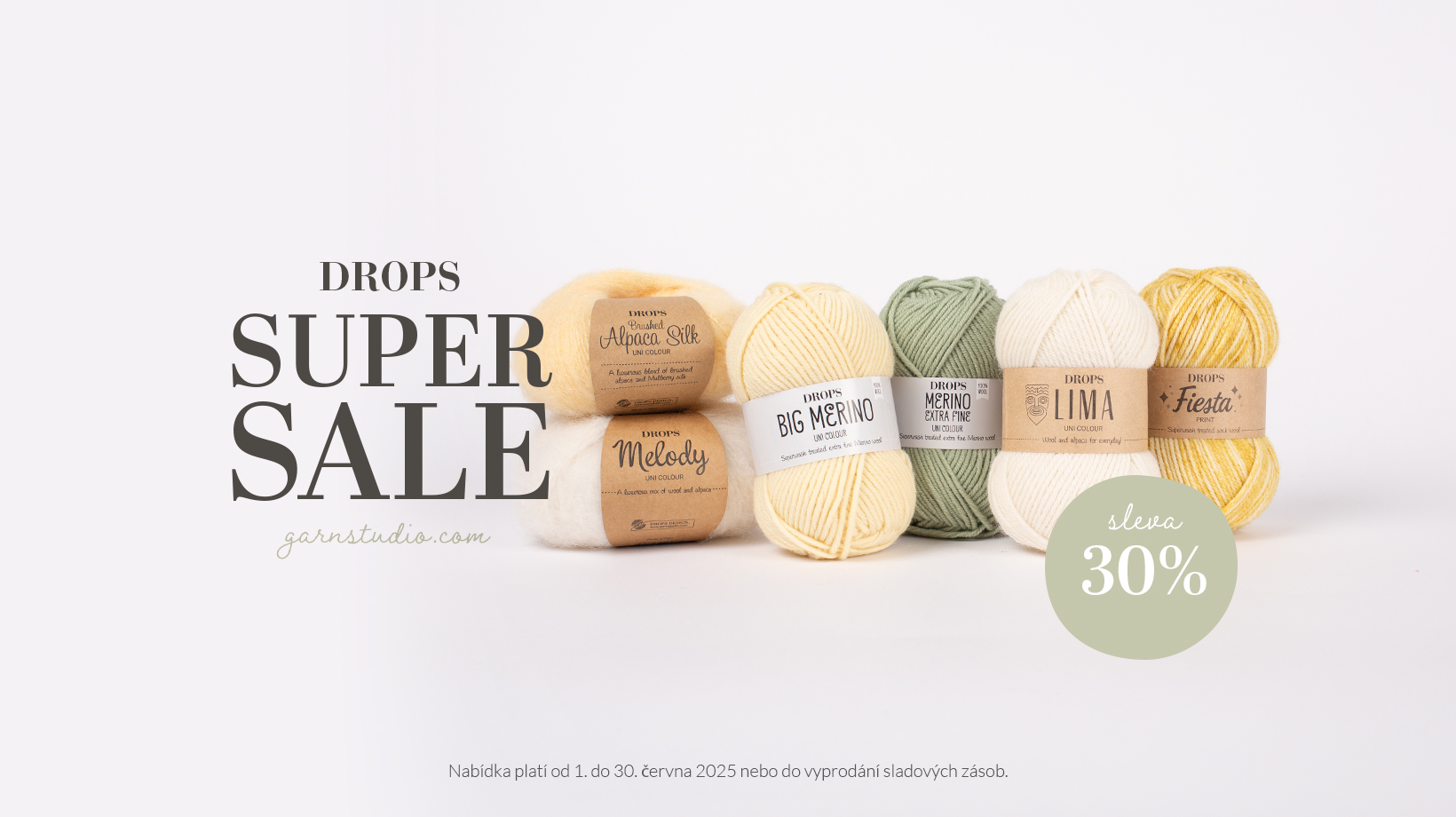 DROPS Super Sale - sleva 6 vln na celý červen!