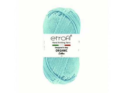 organic cotton EB011 svetla tyrkysova