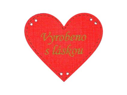 srdce s laskou cervena