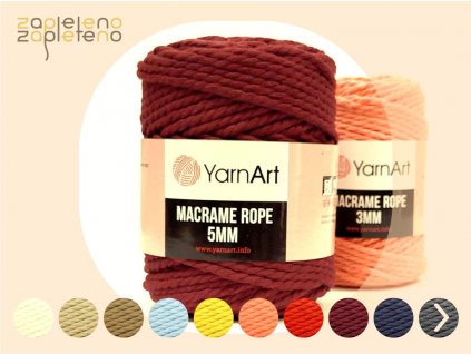 Macrame Rope 5mm YarnArt Zapleteno