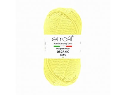 organic cotton EB058 svetle zluta