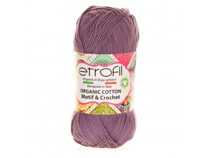 organic cotton EB085 fialova