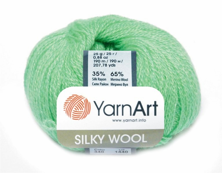 YarnArt Silky Wool Silky Wool: 340 - mentolová