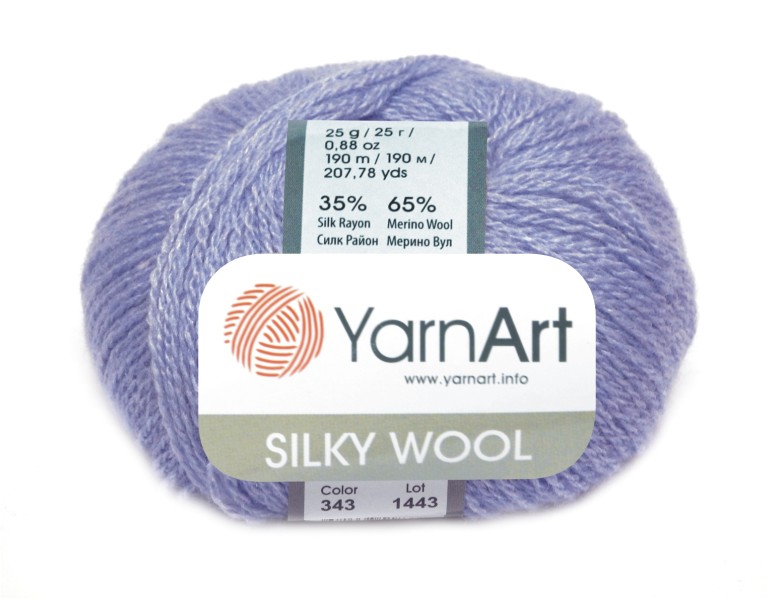 YarnArt Silky Wool Silky Wool: 343 - světlá modrá