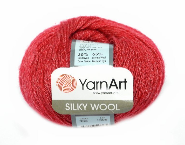 YarnArt Silky Wool Silky Wool: 333 - červená