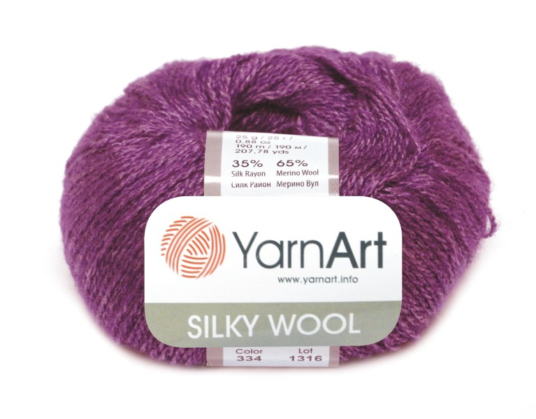 YarnArt Silky Wool Silky Wool: 334 - fialová