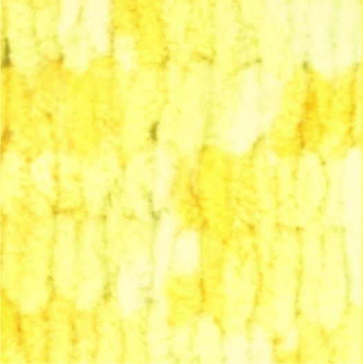 Pletací příze Alize Puffy color 100 g Varianta: 8 (5921) žlutá, Balení: 1 ks