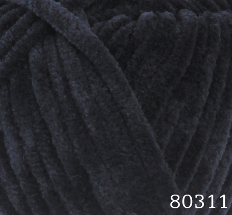Pletací žinylková příze Dolphin Baby 100 g Varianta: 42 (80311) černá, Balení: 1 ks