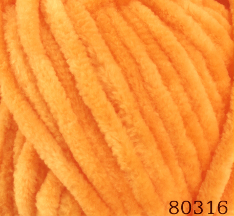 Pletací žinylková příze Dolphin Baby 100 g Varianta: 28 (80316) oranžová světlá, Balení: 1 ks