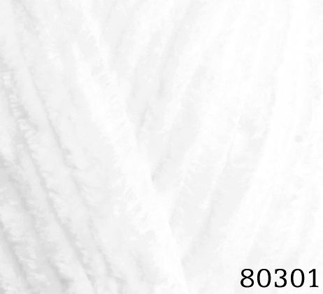 Pletací žinylková příze Dolphin Baby 100 g Varianta: 1 (80301) bílá, Balení: 1 ks