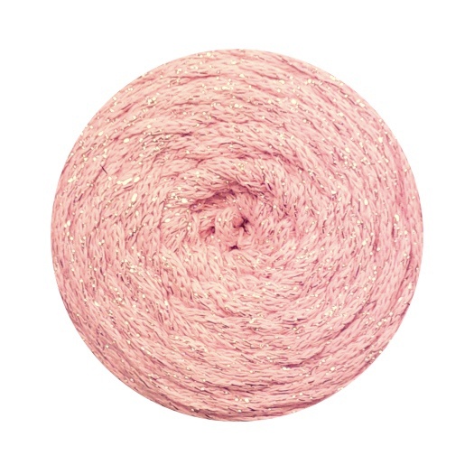 YarnArt Macrame Cotton Lurex Macrame Cotton Lurex: 732 růžová se stříbrem