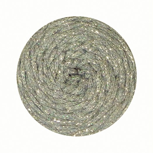 Pletací příze Macrame Cotton lurex 250 g Varianta: 12 (737) šedá stříbrná, Balení: 1 ks