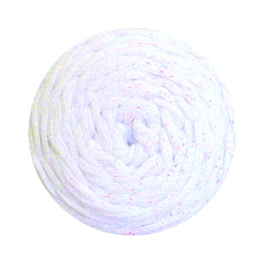 Pletací příze Macrame Cotton lurex 250 g Varianta: 1 (721) bílá AB, Balení: 1 ks