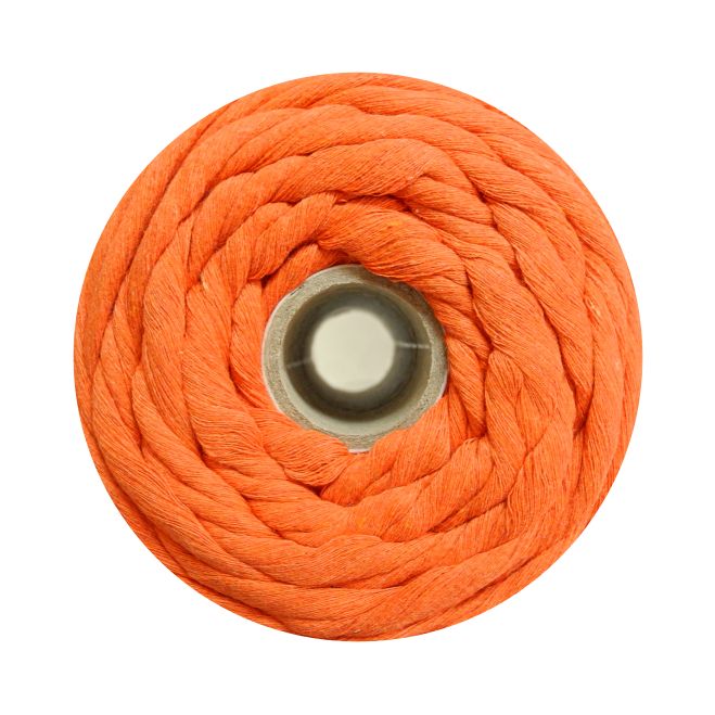 Maccaroni Yarn The Wall 5 mm Macrame Cord The Wall 5mm: 503 oranžová