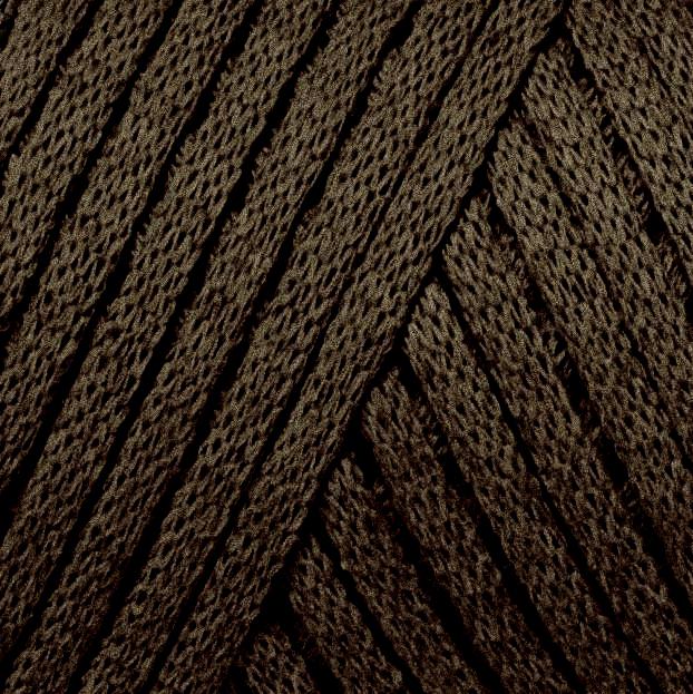 Maccaroni Yarn Bavlněná šňůra Abigail 5 mm Abigail 5 mm: 304 temná hnědá