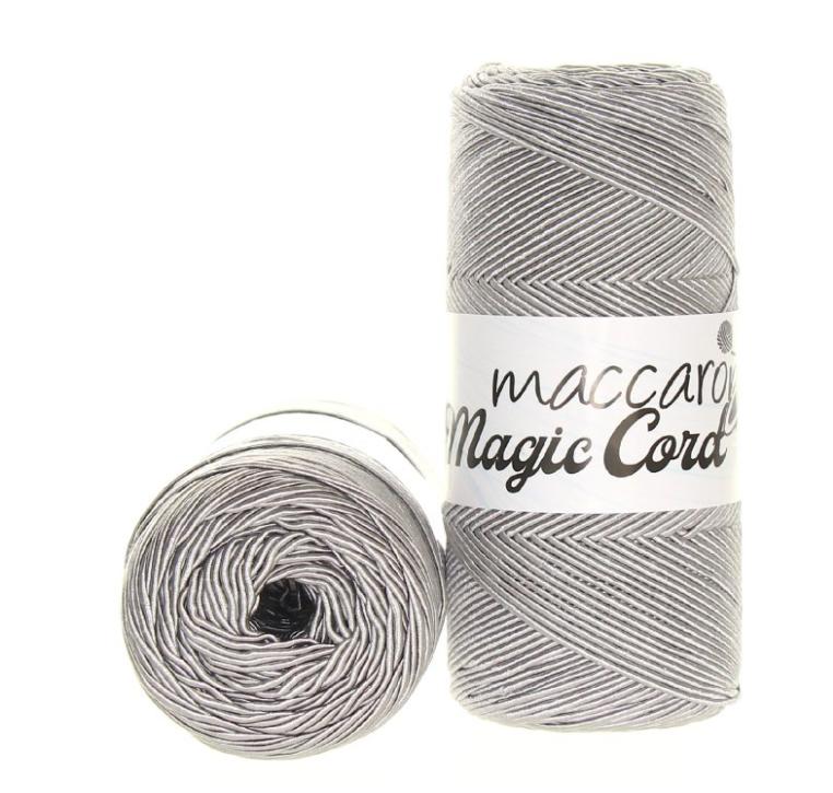 Maccaroni Yarn Magic Cord Magic Cord: 101 světle šedá
