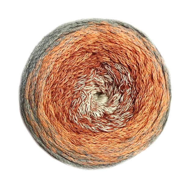 YarnArt Macrame Cotton Spectrum Macrame Cotton Spectrum: 1320 světle šedá, cihlová, terakota, šedá