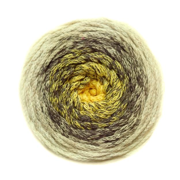 YarnArt Macrame Cotton Spectrum Macrame Cotton Spectrum: 1301 světlá žlutá, hnědošedá, přírodní ecru