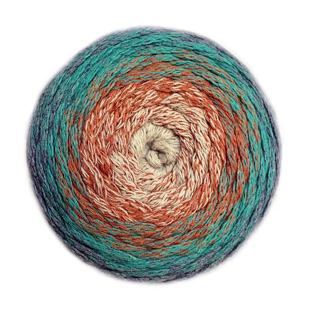 YarnArt Macrame Cotton Spectrum Macrame Cotton Spectrum: 1327 ecru, cihlová, smaragdová, džínová