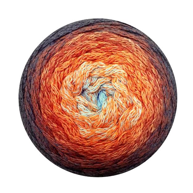 YarnArt Macrame Cotton Spectrum Macrame Cotton Spectrum: 1307 mentolová, oranžová, cihlová, tmavě šedá