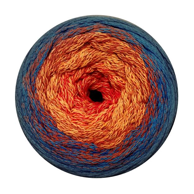 YarnArt Macrame Cotton Spectrum Macrame Cotton Spectrum: 1317 červená, oranžová, cihlová, petrol