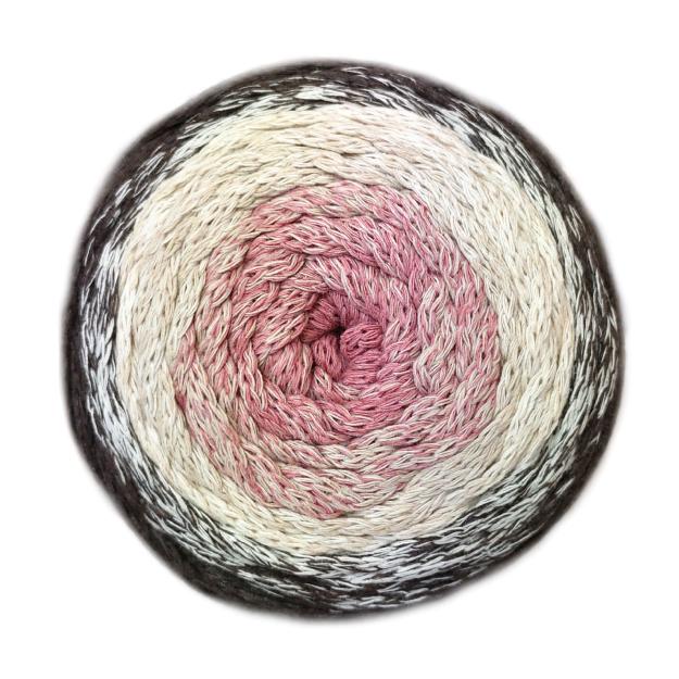 YarnArt Macrame Cotton Spectrum Macrame Cotton Spectrum: 1302 starorůžová, světlá béžová, ecru, hnědošedá
