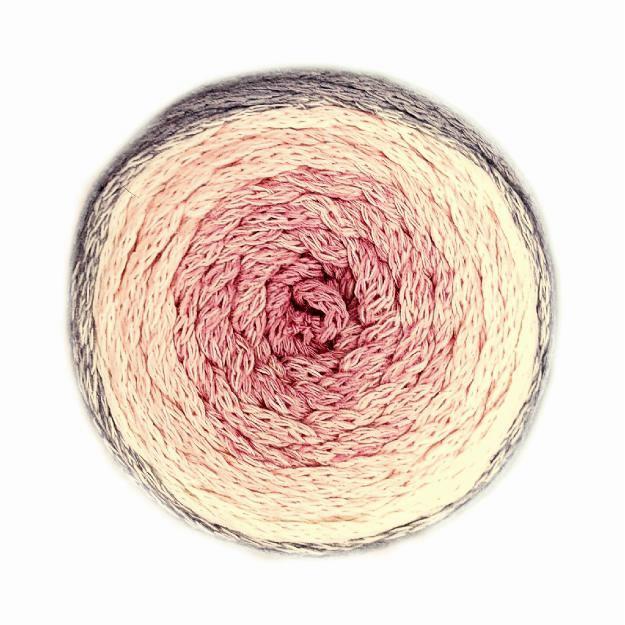 YarnArt Macrame Cotton Spectrum Macrame Cotton Spectrum: 1306 starorůžová, pudrová, krémová, šedá