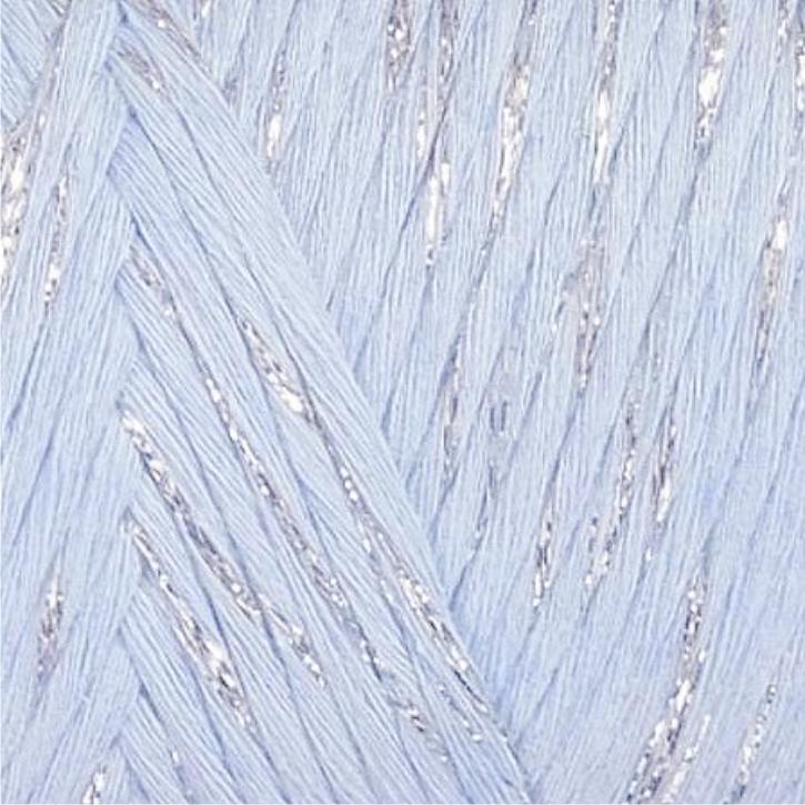 YarnArt Twisted Macrame 3mm LUREX Twisted Macrame Lurex 3mm: 760 světle modrá se stříbrem