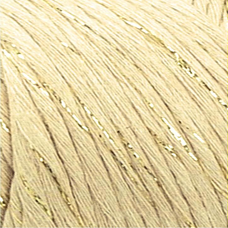 YarnArt Twisted Macrame 3mm LUREX Twisted Macrame Lurex 3mm: 753 béžová se zlatem