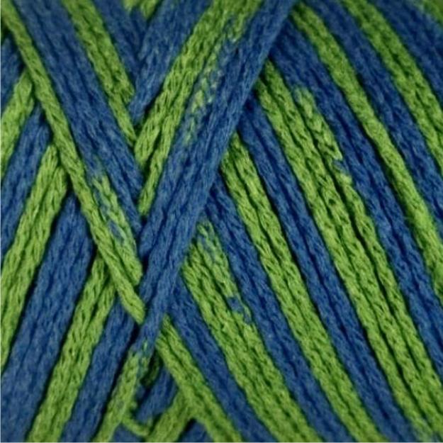 YarnArt Macrame Cotton Jazzy Macrame Cotton Jazzy: 1217 modrá, zelená