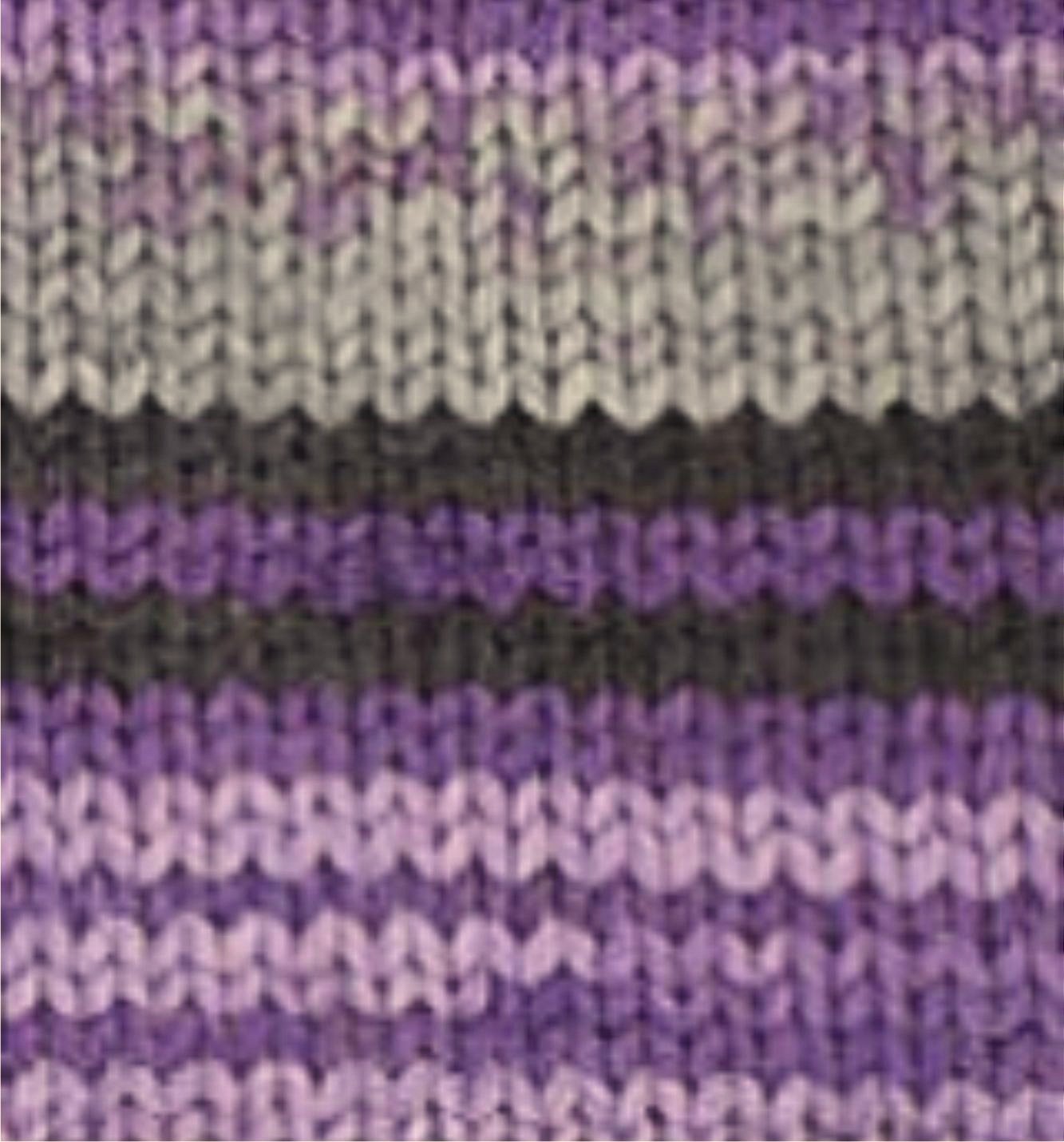 Alize Příze Wooltime 11013 fialovo-černá
