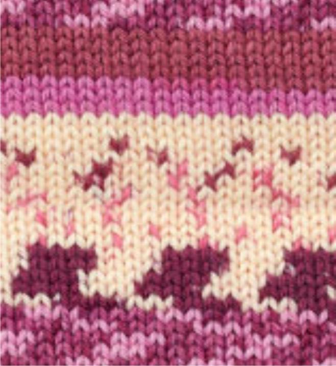 Alize Příze Wooltime 11020 fuchsiová samovzorovací