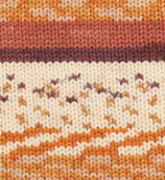 Alize Příze Wooltime 11022 hnědo-rezavá samovzorovací