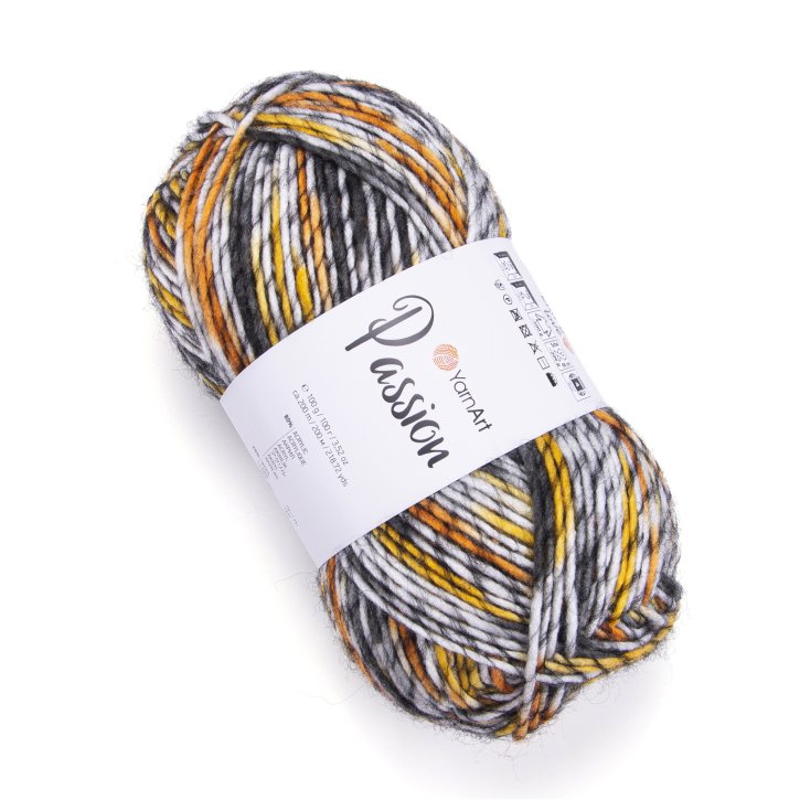 Pletací příze Passion 100 g Varianta: 3 (1251) oranžová, Balení: 1 ks
