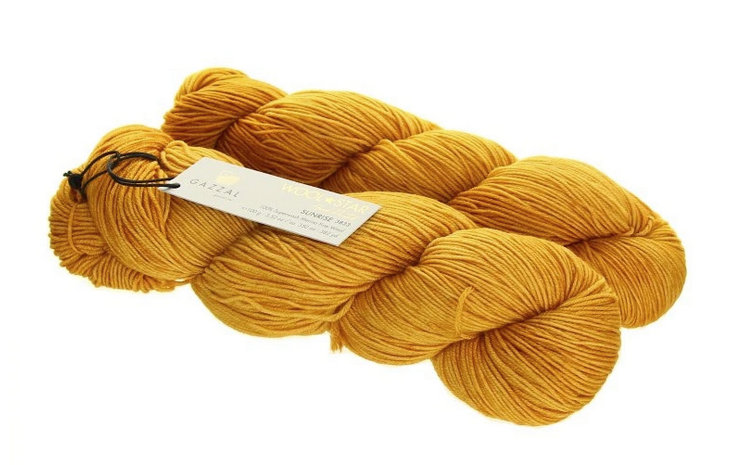 Gazzal WOOL STAR Hand Painted Wool Star: 3833 Sunrise