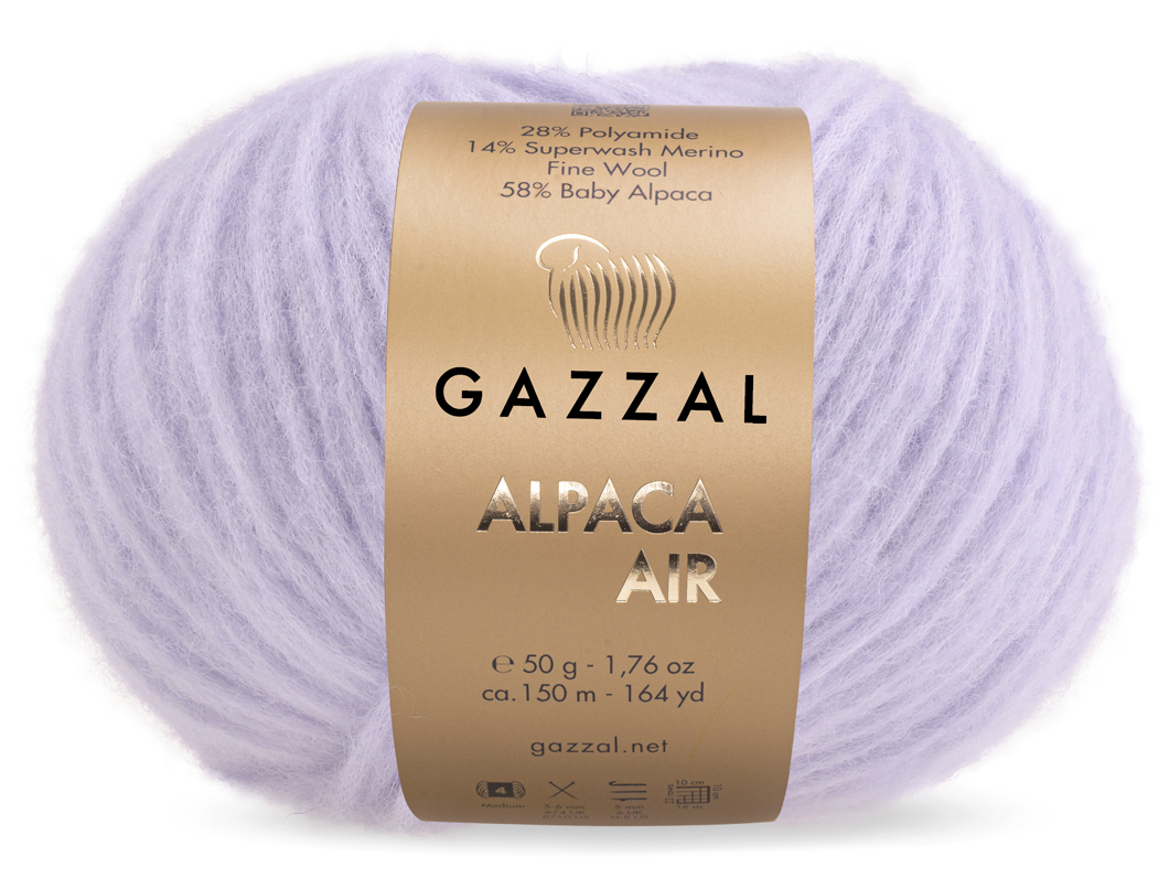 Gazzal ALPACA AIR (Gazzal) Alpaca Air: 88 pastelově fialová