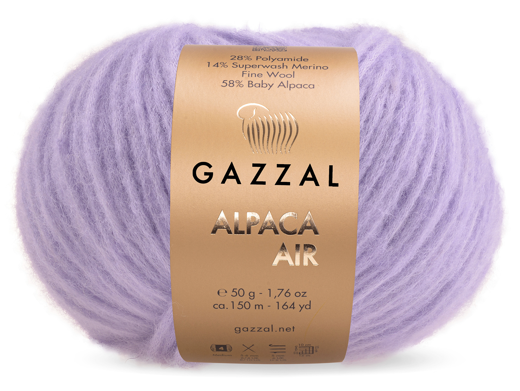 Gazzal ALPACA AIR (Gazzal) Alpaca Air: 90 světle fialová